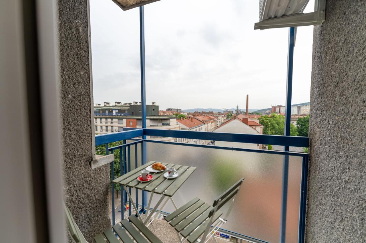Elegant Tour As Studio Gilly With Open Views And A Balcony In The Center לובליאנה מראה חיצוני תמונה